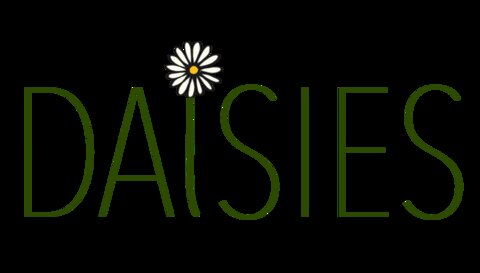 Daisies logo - the letters spelling daisies, with a daisy as the "I".