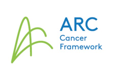 ARC Cancer framework logo - three linked arches with "ARC cancer framework" lettering next to them.