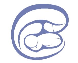 Picture of the adept logo - a stylised drawing of a woman with long hair cradling a baby