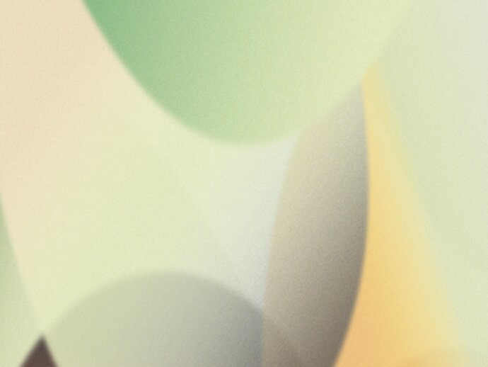 Large, overlapping circles in shades of light green and yellow