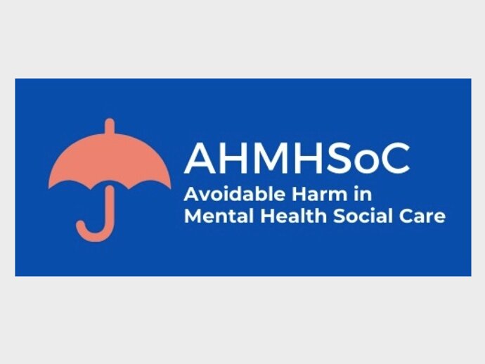 Study logo - the study title on a blue background, with an orange umbrella