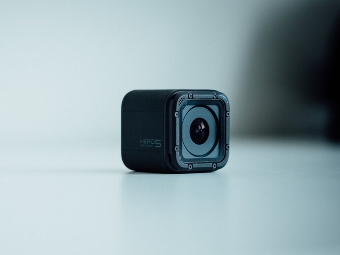 Photo of a small wearable camera