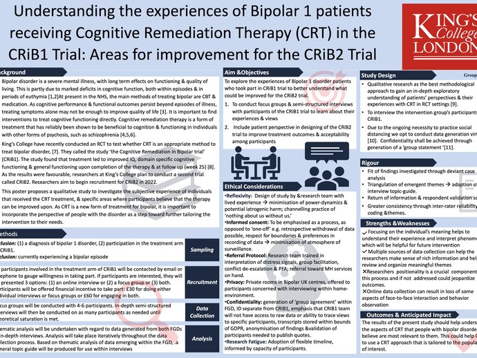 Students from the 'Qualitative Research: Theory, Methods & Practice module showcase posters of their qualitative research designs Screenshot of the a poster