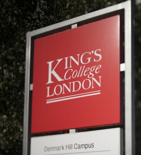 KCL denmark hill campus sign