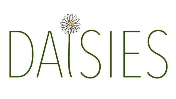 Daisies logo - the letters spelling daisies, with a daisy as the "I".